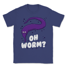 Load image into Gallery viewer, Oh Worm On A String Teen Gen Z Girls Purple Lover Meme Unisex T-Shirt