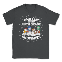 Load image into Gallery viewer, Chillin' With Fifth Grade Snowmies Christmas Proud Unisex T-Shirt