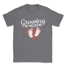 Load image into Gallery viewer, Growing My Valentine Pregnancy Announcement Love Baby Unisex T-Shirt