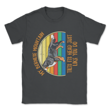 Load image into Gallery viewer, My Bernese Mountain Tilts Its Head Rotated Funny Meme Unisex T-Shirt