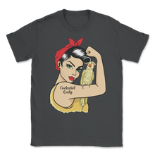 Load image into Gallery viewer, Cockatiel Bird Lady Strong Woman Birb Parrot Cute Unisex T-Shirt