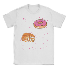 Load image into Gallery viewer, Bake The World A Better Place Baking Pun Pastry Donuts Unisex T-Shirt