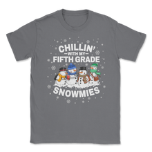 Load image into Gallery viewer, Chillin' With Fifth Grade Snowmies Christmas Proud Unisex T-Shirt