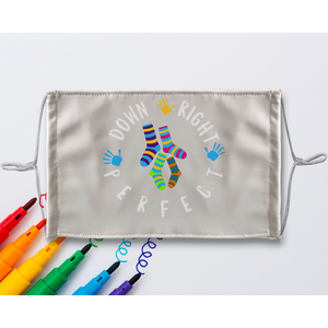 DOWN RIGHT PERFECT 6 Sublimation Colouring Face Mask