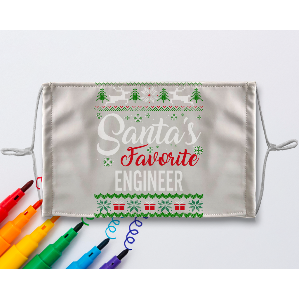 Engineer Sublimation Colouring Face Mask