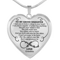 To My Grand Daughter Infinity Heart Necklace