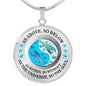Circle Necklace Sea Turtle Lover As Above