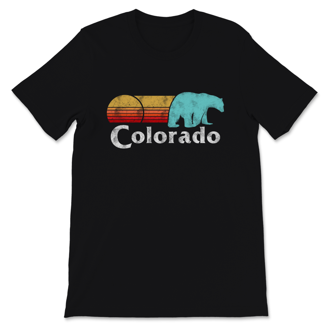Colorado State Flag Bear Colorado Day Mountains Denver Unisex T-Shirt