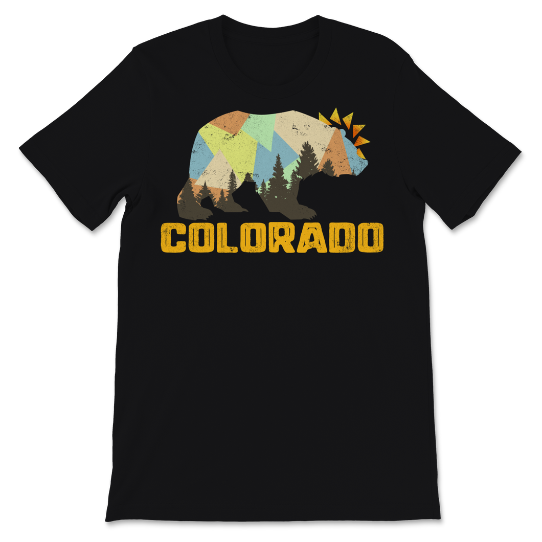 Colorado State Flag Bear Colorado Day Mountains Denver Unisex T-Shirt