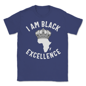 Black Excellence African Queen Crown Slavery History Unisex T-Shirt