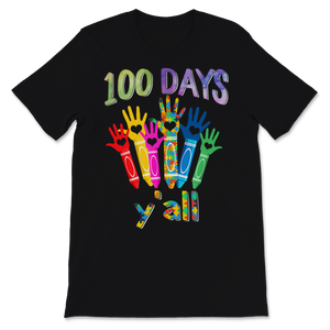 100 Days Y'all Funny 100th Day Of School Shirt Autism Unisex T-Shirt