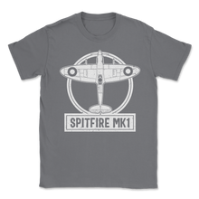 Load image into Gallery viewer, Spitfire Mk.1 RAF UK British WWII Supermarine Fighter Unisex T-Shirt
