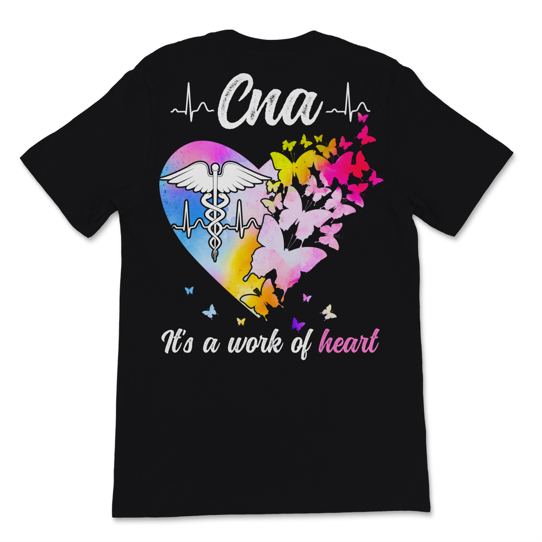 CNA Nurse Week Nursing Work Of Heart Butterfly Unisex T-Shirt