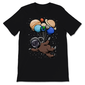 Astronaut Sloth Space Stars Cute Lazy Animals Galaxy Unisex T-Shirt