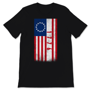 1776 Betsy Ross 4th Of July Retro Patriotic USA Unisex T-Shirt