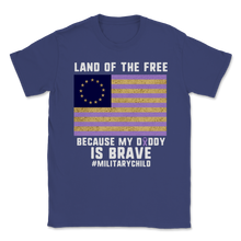 Load image into Gallery viewer, Military Child Month Awareness Ribbon Purple Up Betsy Unisex T-Shirt
