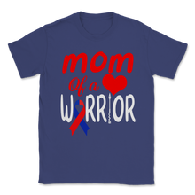 Load image into Gallery viewer, Mom Of A Heart Warrior CHD Awareness Ribbon Heart Unisex T-Shirt
