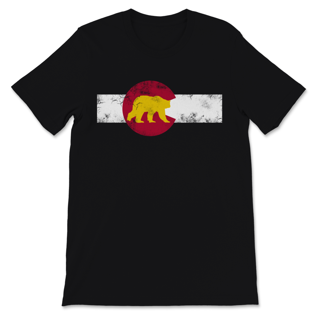 Colorado State Flag Bear Colorado Day Mountains Denver Unisex T-Shirt