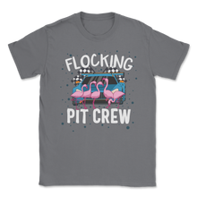 Load image into Gallery viewer, Flocking Pit Crew Flamingo Lover Racing Japanese Drift Unisex T-Shirt
