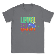 Load image into Gallery viewer, Level 21 Complete 21st Birthday Video Game Gamepad Unisex T-Shirt

