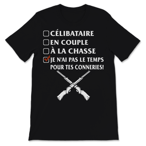 Chasseur Tshirt Drole Célibataire En Couple á La Unisex T-Shirt