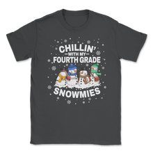 Load image into Gallery viewer, Chillin&#39; With Fourth Grade Snowmies Christmas Proud Unisex T-Shirt
