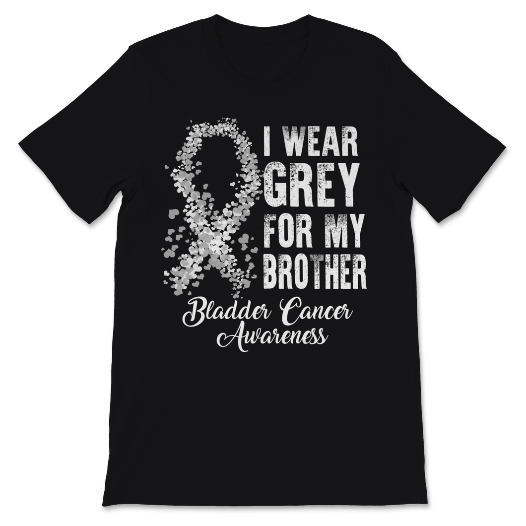 Brain Cancer Awareness I Wear Grey Ribbon For My Unisex T-Shirt