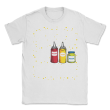 Load image into Gallery viewer, Head Of Condiments Ketchup Mustard Relish Funny Grill Unisex T-Shirt
