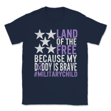 Load image into Gallery viewer, Military Child Awareness Month USA American Flag Unisex T-Shirt
