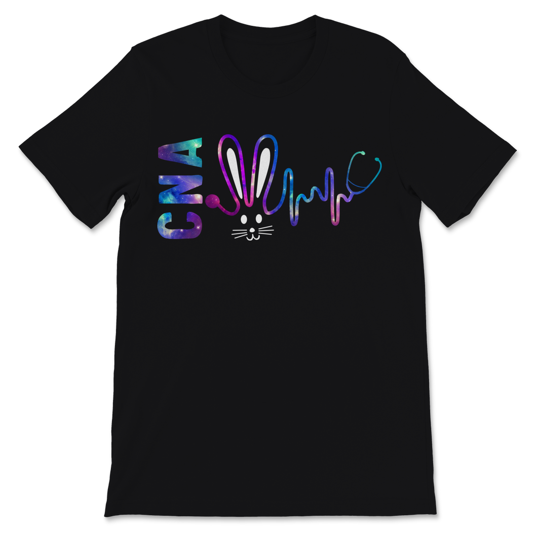 CNA Nurse Week Cute Bunny Easter Space Certified Nurse Unisex T-Shirt