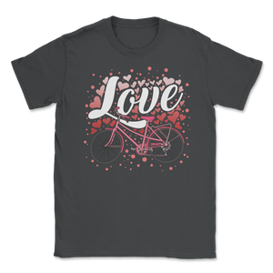 Bicycle Love Velentines Day Gift For Him Her Cycling Unisex T-Shirt