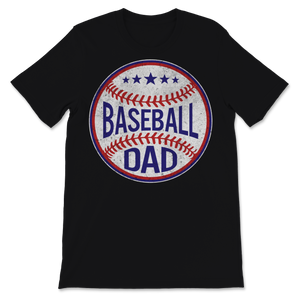 Baseball Dad Shirt Sports Player Son Best Fathers Day Unisex T-Shirt