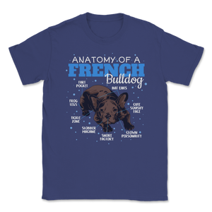 Anatomy Of French Bulldog Clothes Frenchie Stuff Pet Unisex T-Shirt