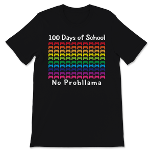Gamer 100 Days Of School Shirt No Probllama Video Unisex T-Shirt