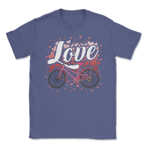 Bicycle Love Velentines Day Gift For Him Her Cycling Unisex T-Shirt