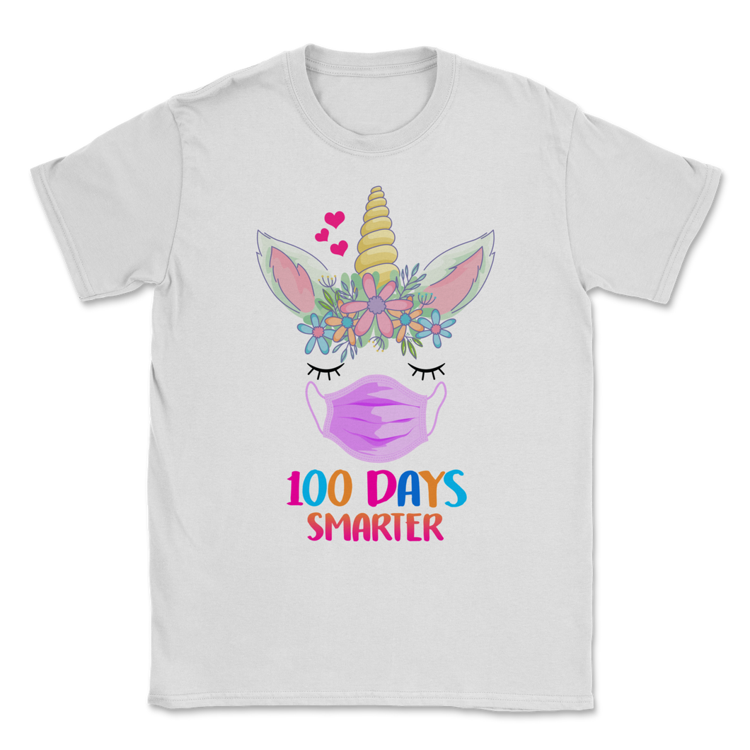 100th Day Of School Shirt For Girls 100 Days Smarter Unisex T-Shirt