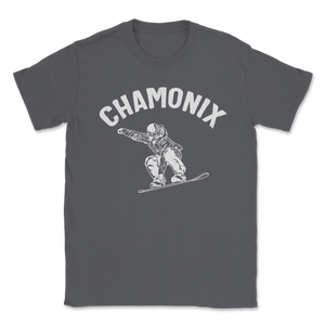 Chamonix Snowboarding France Ski Winter Snowboard Men Unisex T-Shirt