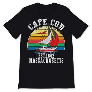 Cape Cod EST 1642 Massachusetts MA Vintage Sunset Unisex T-Shirt