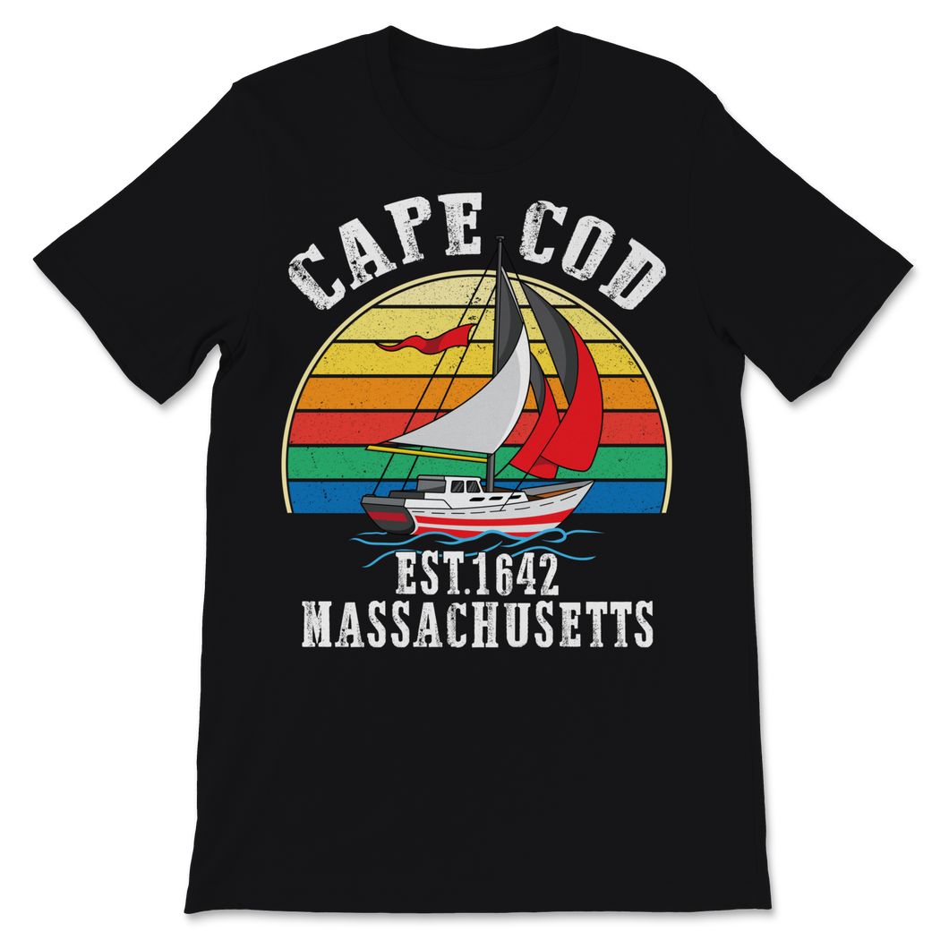 Cape Cod EST 1642 Massachusetts MA Vintage Sunset Unisex T-Shirt