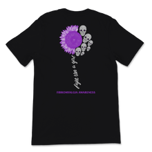 Load image into Gallery viewer, Fibromyalgia Awareness Fight Like A Girl Purple Ribbon Unisex T-Shirt
