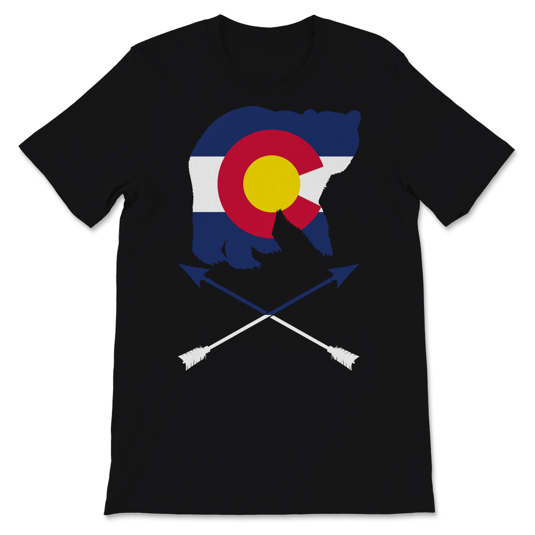 Colorado State Flag Bear Colorado Day Mountains Denver Unisex T-Shirt
