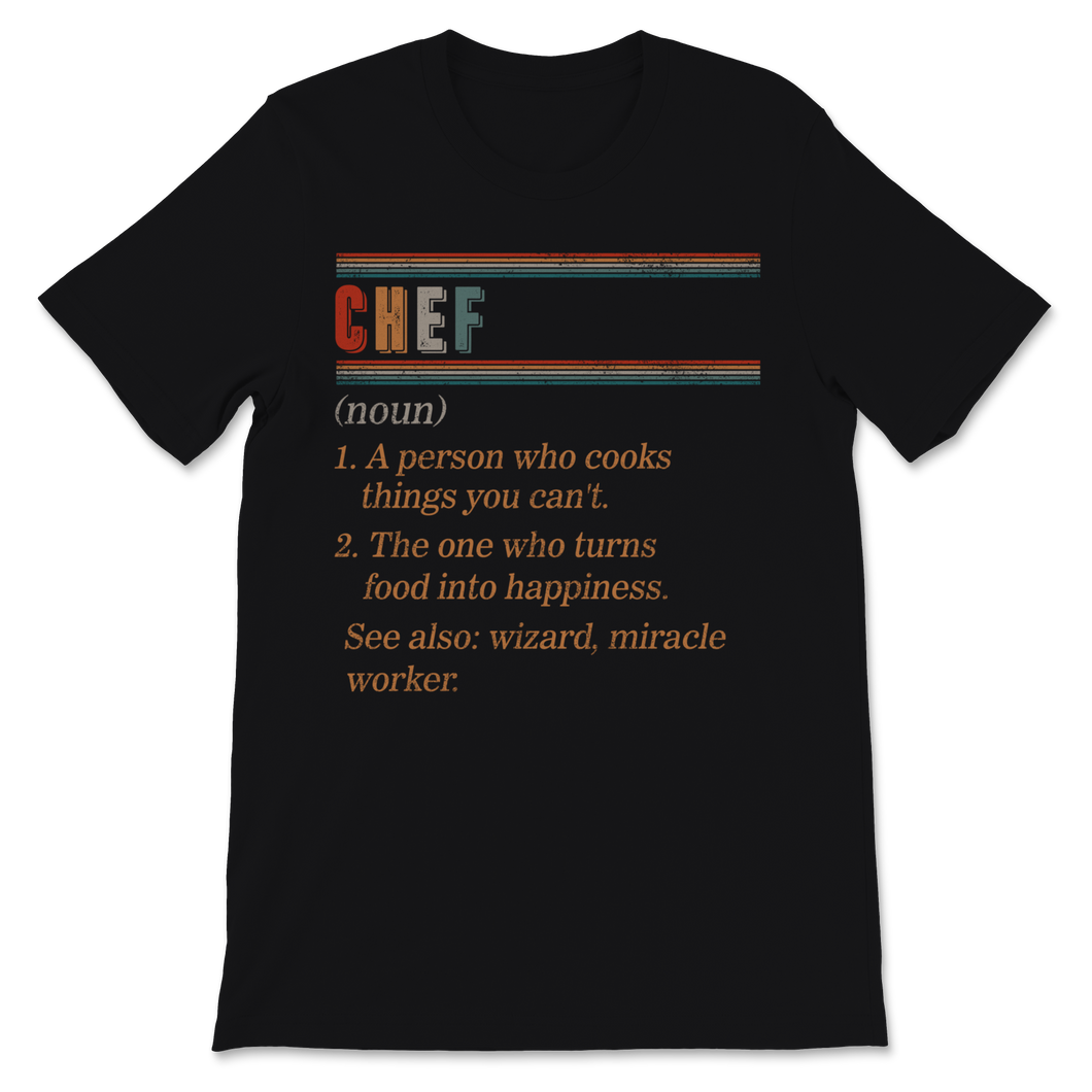 Chef Shirt Vintage Definition Funny Line Cook Foodie Unisex T-Shirt