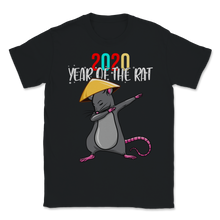Load image into Gallery viewer, 2020 Year Of The Rat Dabbing Rat Happy Chinese New Unisex T-Shirt
