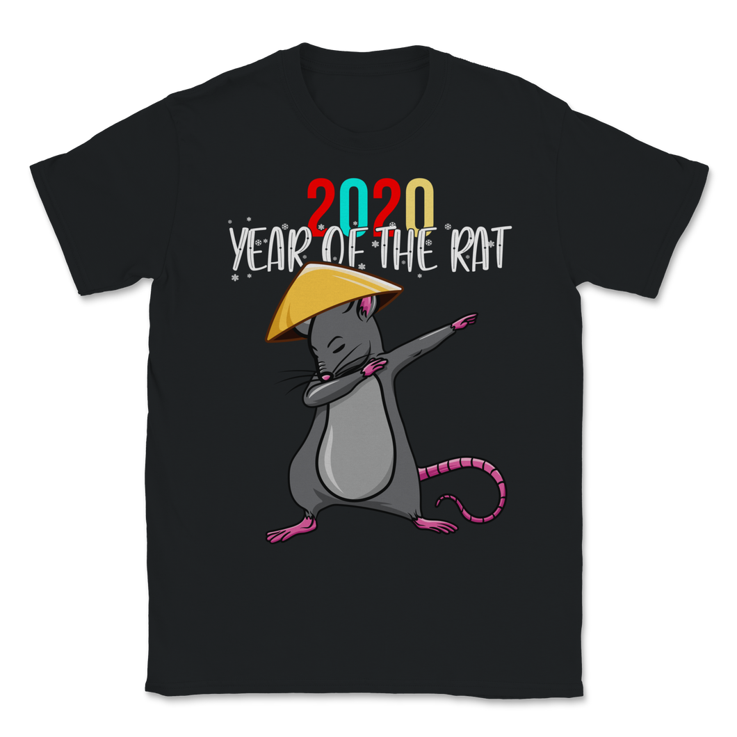 2020 Year Of The Rat Dabbing Rat Happy Chinese New Unisex T-Shirt