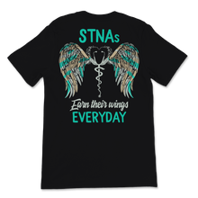 Load image into Gallery viewer, STNA Earn Their Wings Everyday Nurse Week Nursing Unisex T-Shirt
