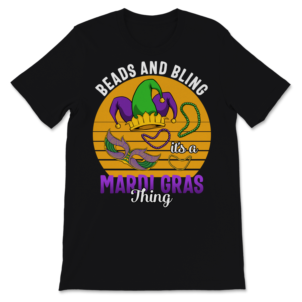 Beads and Bling It's a Mardi Gras Thing Nola New Unisex T-Shirt