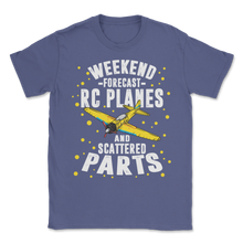 Load image into Gallery viewer, RC Plane Scattered Parts Weekend Pilot Crash Mechanic Unisex T-Shirt

