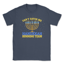 Load image into Gallery viewer, Hanukkah Running Shirt Can't Catch Me Hanukah Running Unisex T-Shirt
