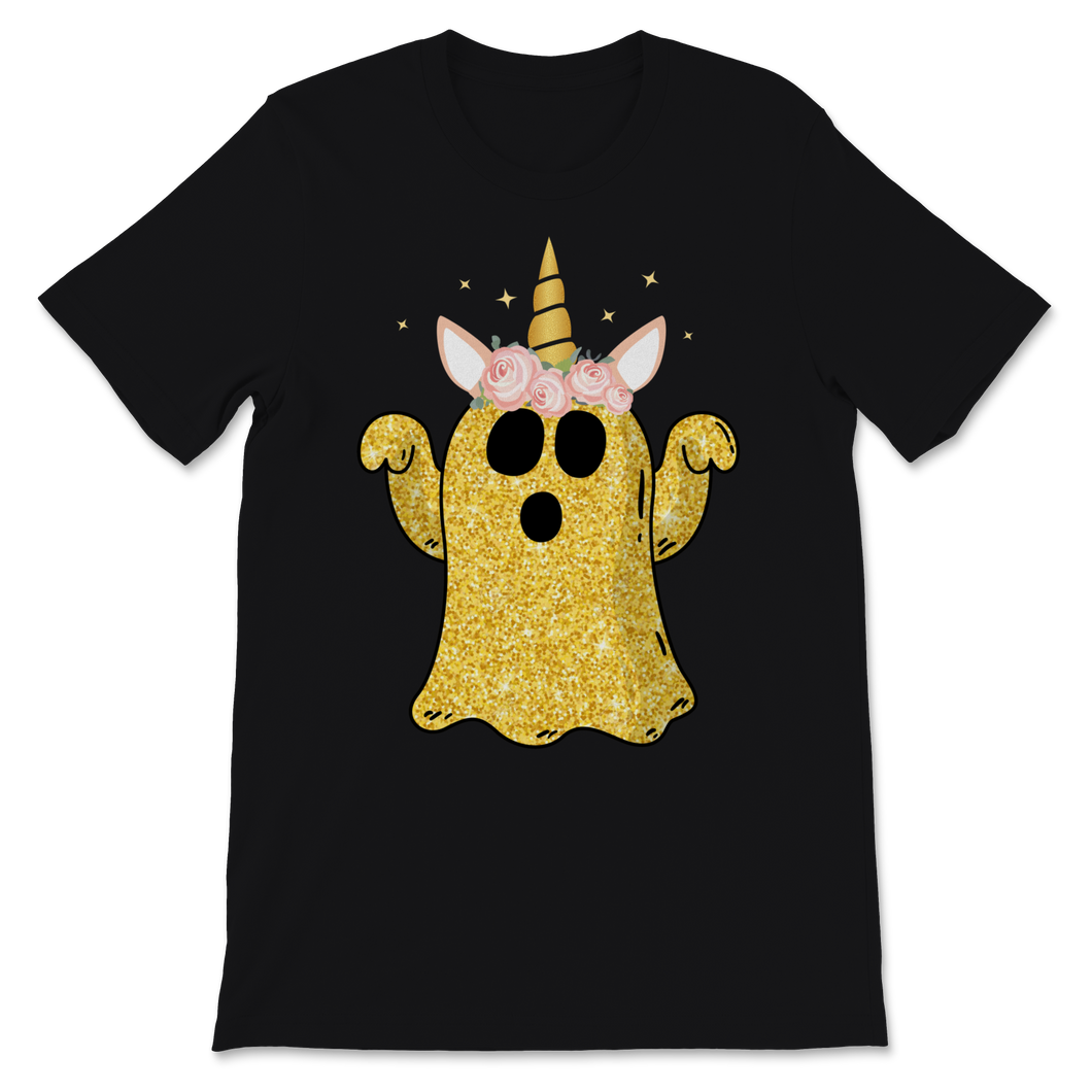Boonicorn Unicorn Ghost Gold Halloween Costume Shirt Unisex T-Shirt
