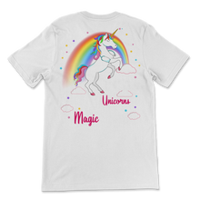 Load image into Gallery viewer, PCAs Like Unicorns They Make Magic Happens Rainbow Unisex T-Shirt

